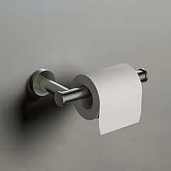 Hotbath Cobber toiletrolhouder zonder klep 4 x 16,5 x 8,3 cm, geborsteld nikkel
