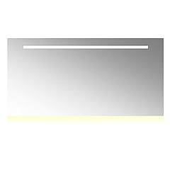 Plieger Uno Plus spiegel met LED-verlichting met schakelaar en verwarming 100x60 cm
