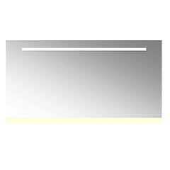 Plieger Uno Plus spiegel met LED-verlichting met schakelaar en verwarming 140x60 cm