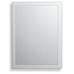 Plieger spiegel rechthoekig met bevestiging en facetrand 40x50 cm