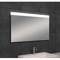 Sub Single spiegel met dimbare LED-verlichting met spiegelverwarming 100x60 cm