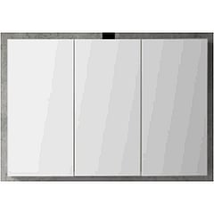Sub 120 spiegelkast met 3 deuren 120x60,5 cm, wit gelakt