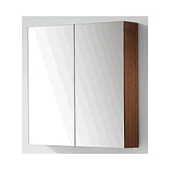 Sub 120 spiegelkast met 2 deuren 60,5 x 60 x 15 cm, donker eiken