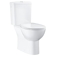 GROHE Bau Ceramic wc-pakket duoblokcombinatie AO randloos inclusief toiletzitting met softclose, Alpine wit