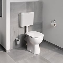 GROHE Bau Ceramic toiletzitting Compact met softclose en quickrelease, Alpine Wit