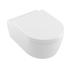Villeroy & Boch Avento Combipack hangend toilet DirectFlush inclusief toiletzitting met softclose en quickrelease, mat wit