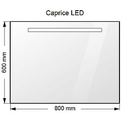 Wavedesign Caprice led spiegel 80x60 cm.