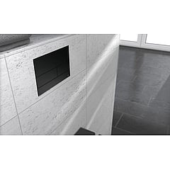 TECE Square II wc-bedieningsplaat voor duospoeling 22 x 15 x 0,3 cm, mat zwart RAL 9005