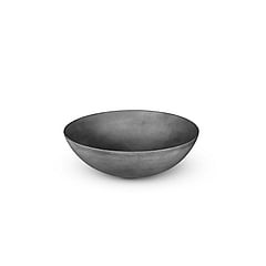 LoooX Ceramic Raw opzetwaskom, rond, Ø 40 cm, dark grey