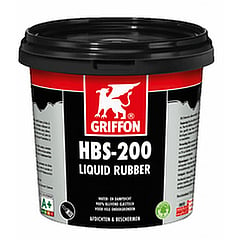 Griffon Hbs-200 liquid rubber 1 liter, zwart