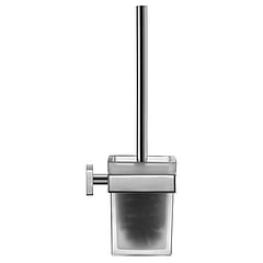 Duravit Karree toiletborstelset wandmodel met matglas, chroom