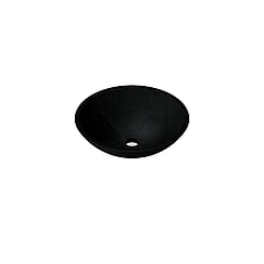 Sub 16 ronde opzetwastafel 40 cm, quartz zwart