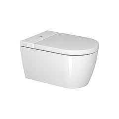 Duravit SensoWash Starck F Plus Compact complete douche wc met föhn, ladydouche en verwarmbare softclose zitting, wit