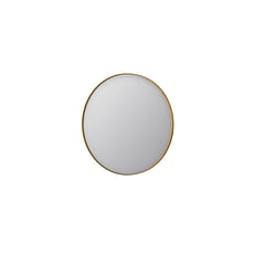 INK SP15 ronde spiegel verzonken in stalen kader ø 80 cm, mat goud