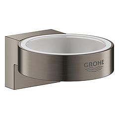 GROHE Selection wandhouder voor glas- en zeepdispenser, zonder glas, geborsteld hard graphite
