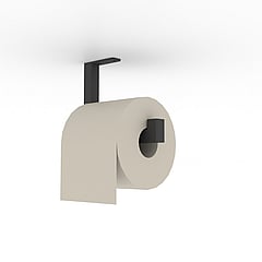 LoooX Wood Roll toiletrolhouder 16 cm, mat zwart