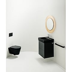Kartell•LAUFEN hangend toilet diepspoel Rimless, glanzend zwart