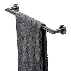 Geesa Nemox handdoekrek 45 x 7,6 x 4,9 cm, zwart metaal geborsteld