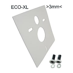 Sub Eco-XL isolatieset voor hangend toilet, dikte 3 mm