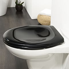 Tiger Ventura toiletzitting met softclose 37 x 45,5 x 5 cm, zwart