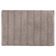 Differnz Stripes badmat geschikt voor vloerverwarming 45 x 75 cm, taupe
