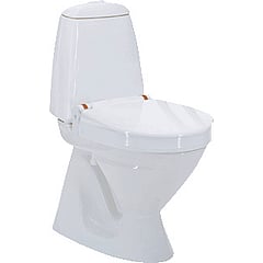 Invacare Aquatec 90000 toiletverhoger + 10cm m. deksel zonder armleuning wit