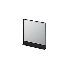 INK SP14 rechthoekige spiegel inclusief planchet 80 x 80 x 10 cm, mat zwart
