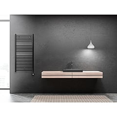 Masterwatt CALOR elektrische badkamerradiator 750W 134,5 x 50 x 8,5 cm, zwart