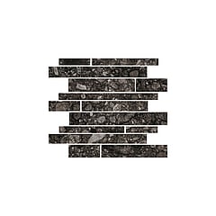 vtwonen Composite 243303 mozaiektegel 30x30 cm, zwart antraciet