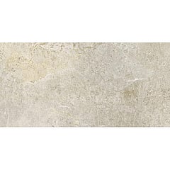 Porcelaingres Roy. Stone vloertegel 30x60x0.8cm, platinum white