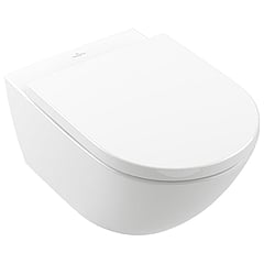Villeroy & Boch Subway 3.0 Rimless hangend diepspoel toilet met TwistFlush en CeramicPlus 37 x 56 x 36 cm, wit alpin