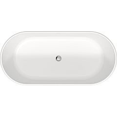 Duravit D-Neo vrijstaand bad ovaal zonder overloop met 2 comfortabele rugsteunen 160 x 75 cm, wit