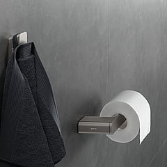 Geesa Shift toiletrolhouder rechts zonder klep 20,2 x 7,7 x 3 cm, RVS geborsteld