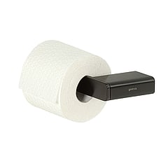 Geesa Shift toiletrolhouder links zonder klep 20,2 x 7,7 x 3 cm, zwart metaal geborsteld