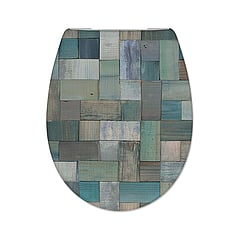 Sub Mosaic toiletzitting duroplast met softclose, multicolor
