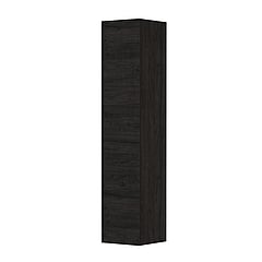 INK® hoge kast 1 deur links/rechts greeploos houtdecor 36x37x169cm, houtskool eiken