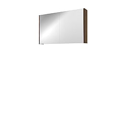 Proline Xcellent spiegelkast met 2 dubbel gespiegelde deuren 100 x 60 x 14 cm, cabana oak