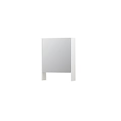 INK® SPK3 spiegelkast met 1 dubbel gespiegelde deur, open planchet, stopcontact en schakelaar 60 x 14 x 74 cm, mat wit