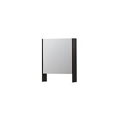 INK SPK3 spiegelkast met 1 dubbel gespiegelde deur, open planchet, stopcontact en schakelaar 60 x 14 x 74 cm, intens eiken