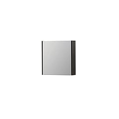 INK SPK1 spiegelkast met 1 dubbel gespiegelde deur, 1 verstelbaar glazen planchet, stopcontact en schakelaar 60 x 14 x 60 cm, intens eiken