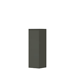 INK® half hoge kast 1 deur links/rechts greeploos gelakt 35x35x106cm, mat beton groen