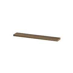 INK® wandplank in houtdecor 3,5cm dik voorzijde afgekant voor ophanging in nis 120x20x3,5cm, zuiver eiken