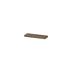 INK® wandplank in houtdecor 3,5cm dik vaste maat voor vrije ophanging inclusief blinde bevestiging 60x20x3,5cm, zuiver eiken
