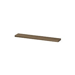INK® wandplank in houtdecor 3,5cm dik vaste maat voor vrije ophanging inclusief blinde bevestiging 80x20x3,5cm, zuiver eiken