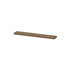 INK wandplank in houtdecor 3,5cm dik variabele maat voor vrije ophanging inclusief blinde bevestiging 60-120x20x3,5cm, naturel eiken