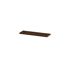 INK wandplank in houtdecor 3,5cm dik voorzijde afgekant voor ophanging in nis 120x35x3,5cm, koper eiken