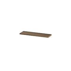 INK® wandplank in houtdecor 3,5cm dik voorzijde afgekant voor ophanging in nis 120x35x3,5cm, zuiver eiken
