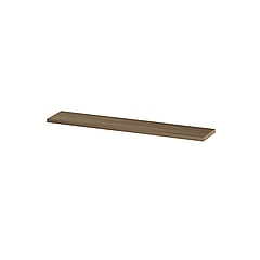 INK wandplank in houtdecor 3,5cm dik voorzijde afgekant voor ophanging in nis 180x35x3,5cm, zuiver eiken