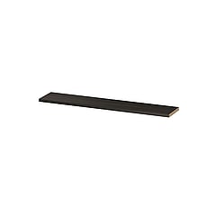 INK wandplank in houtdecor 3,5cm dik voorzijde afgekant voor ophanging in nis 180x35x3,5cm, intens eiken