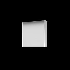 Basic Comfort spiegelkast met spiegels aan binnen- en buitenzijde op houten deur 60 x 60 x 14 cm, ice white